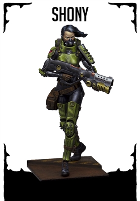 Resin cast fantasy full figure in 75mm